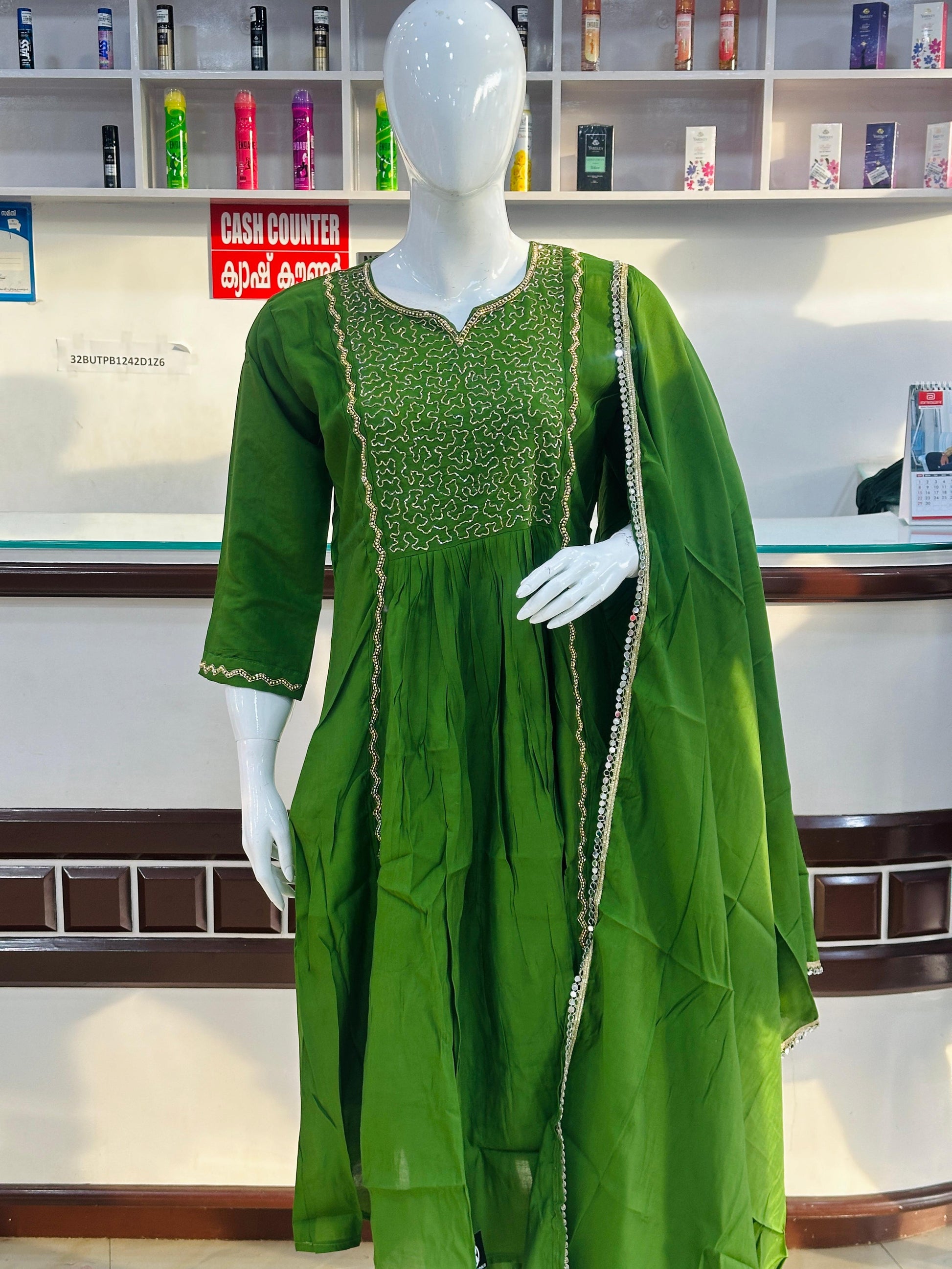 Partywear Churidhar Set