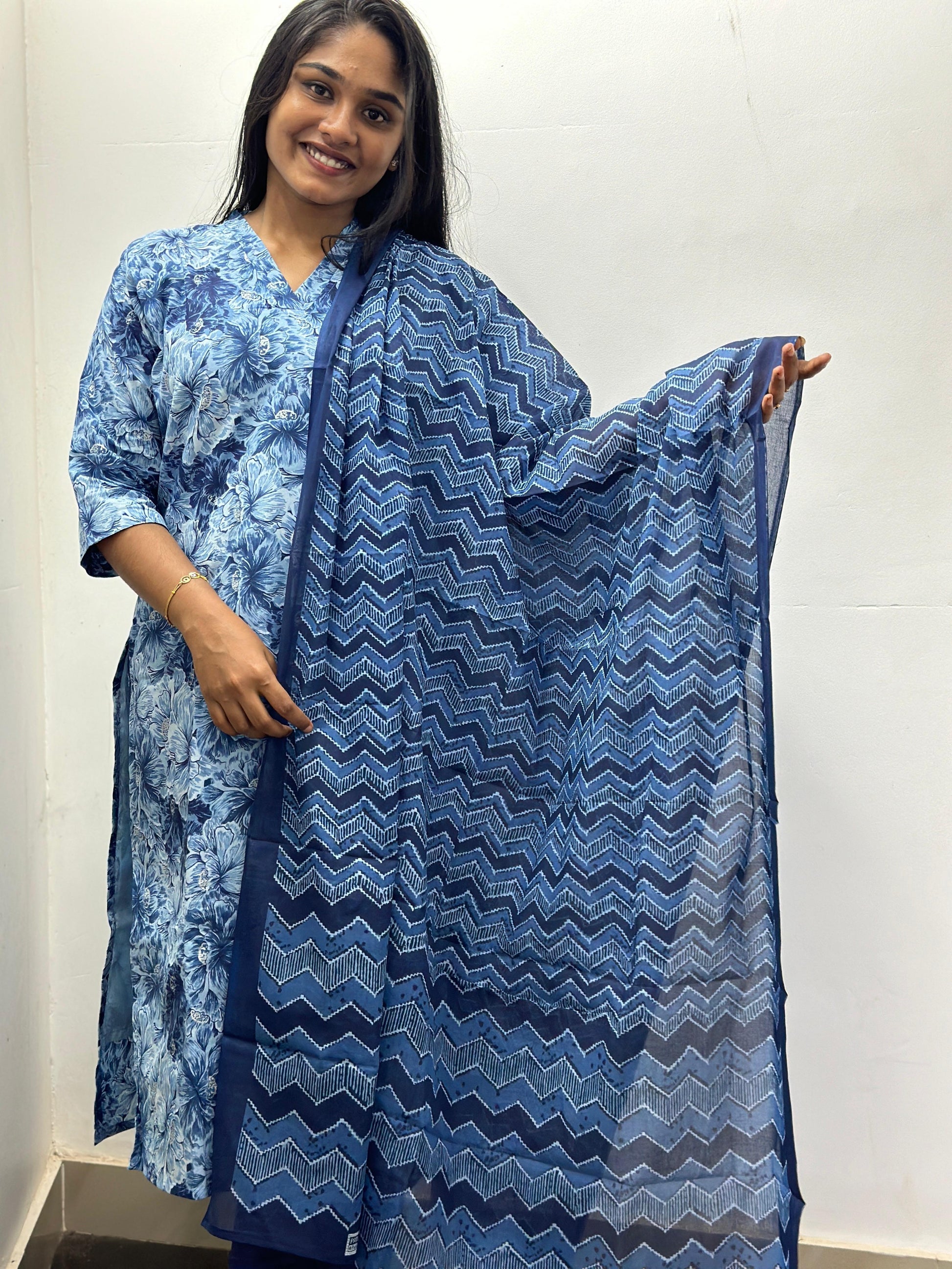 Cotton Printed Churidhar Set