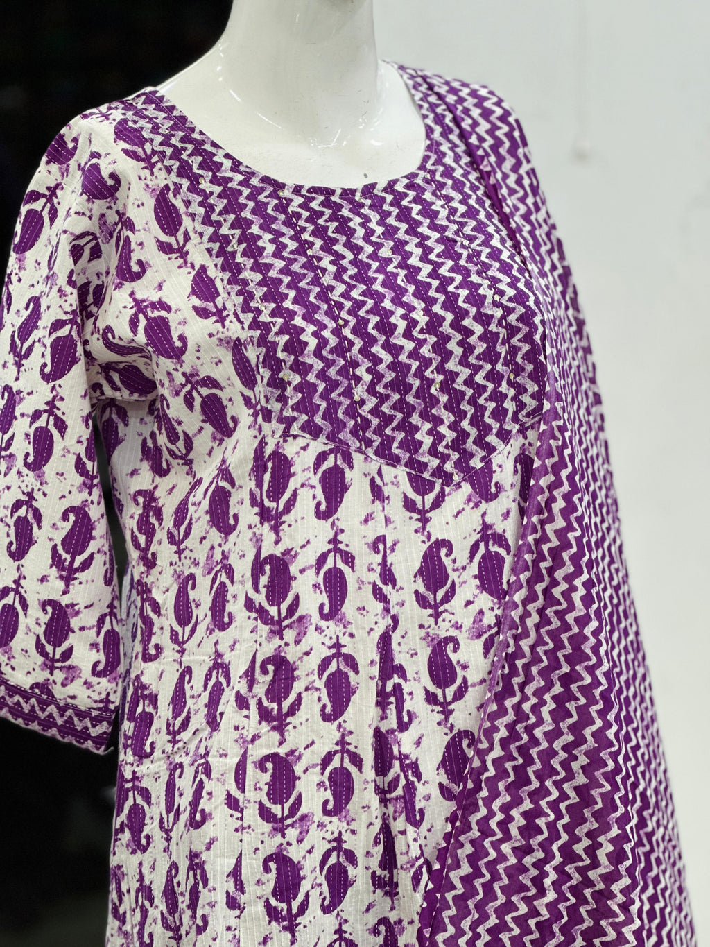 Cotton Printed Churidhar Set