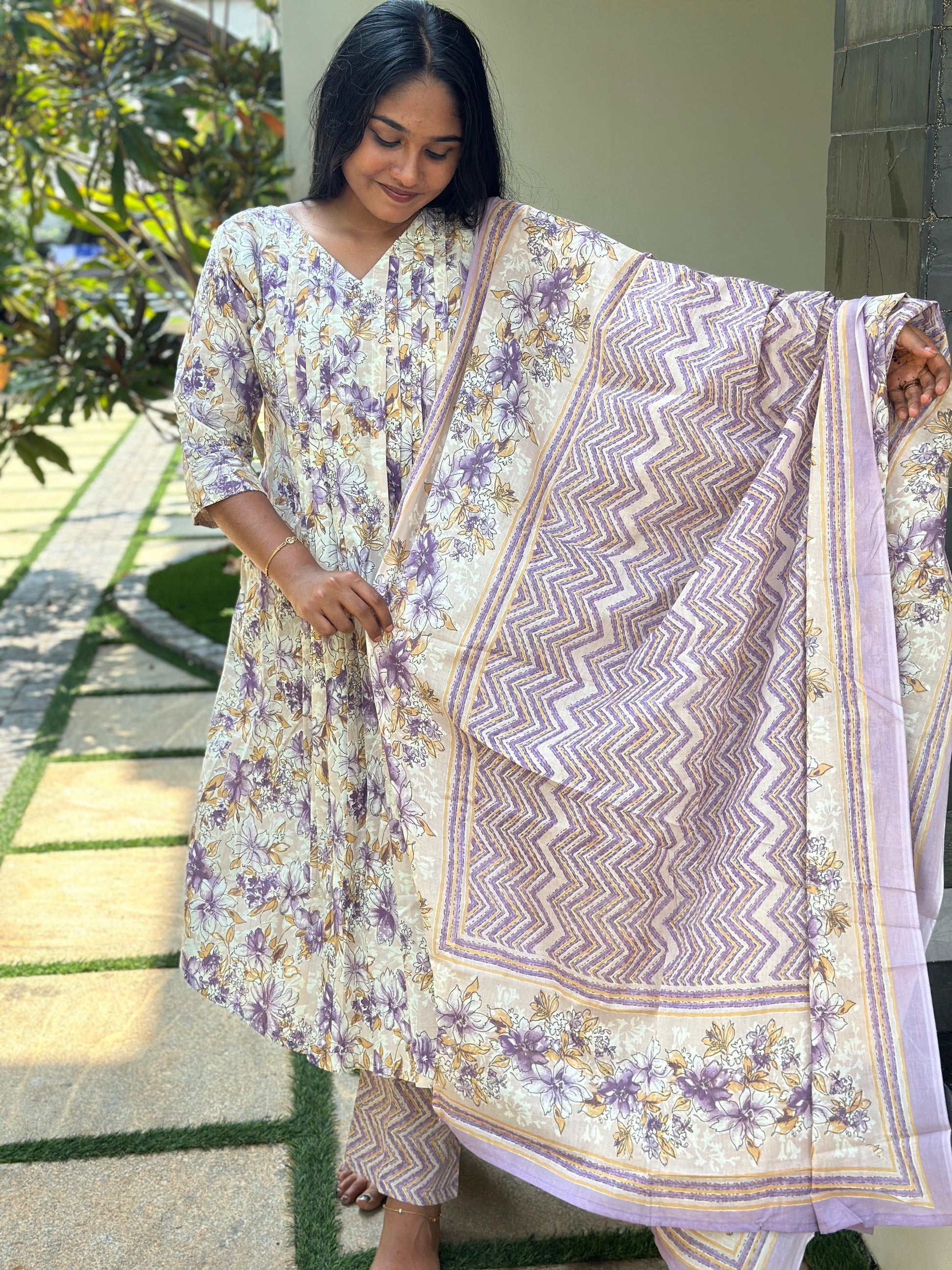 Cotton Churidhar Set