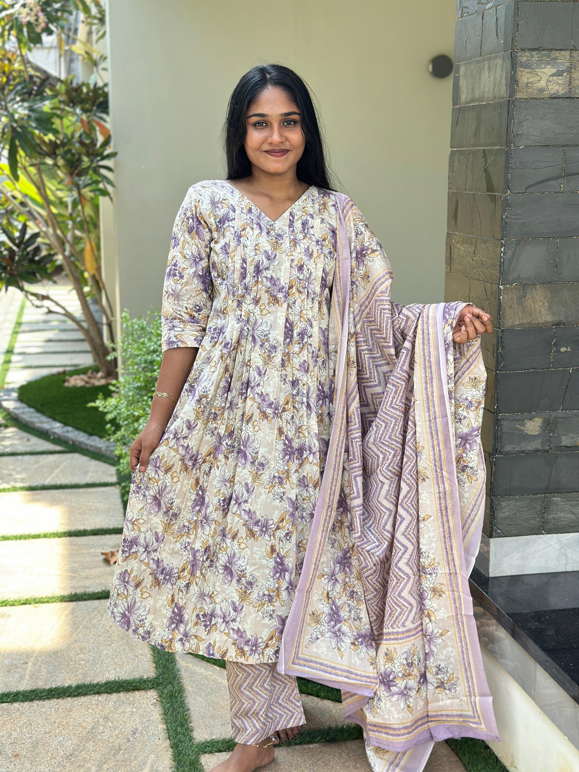 Cotton Churidhar Set