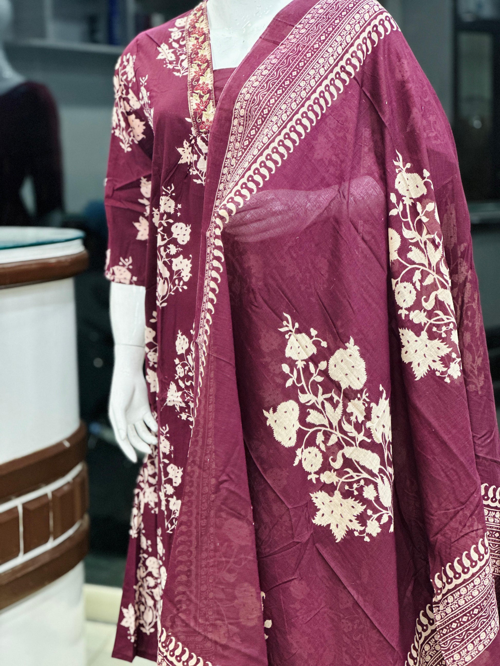 JAIPUR COTTON CHURIDHAR SET
