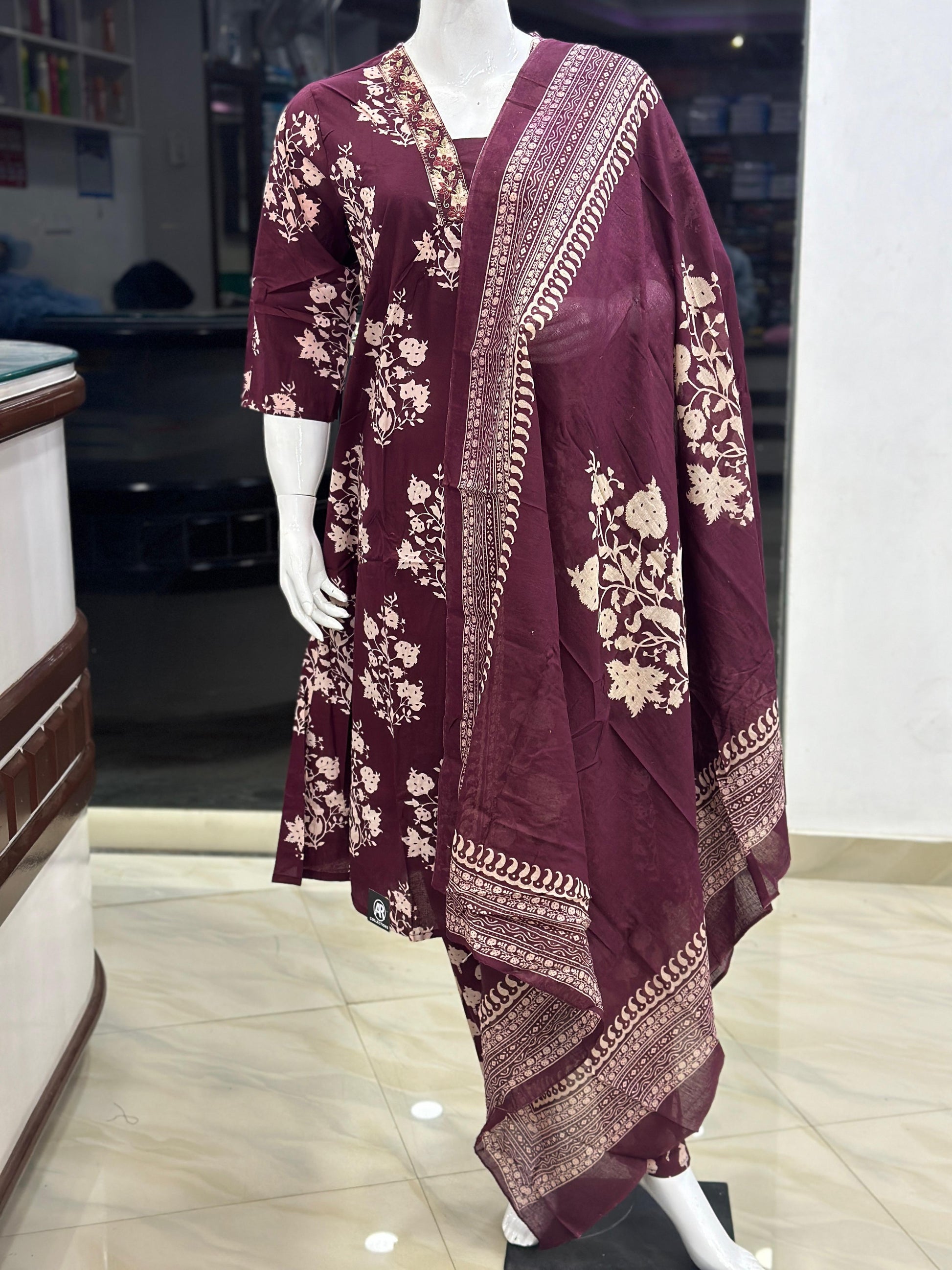 JAIPUR COTTON CHURIDHAR SET