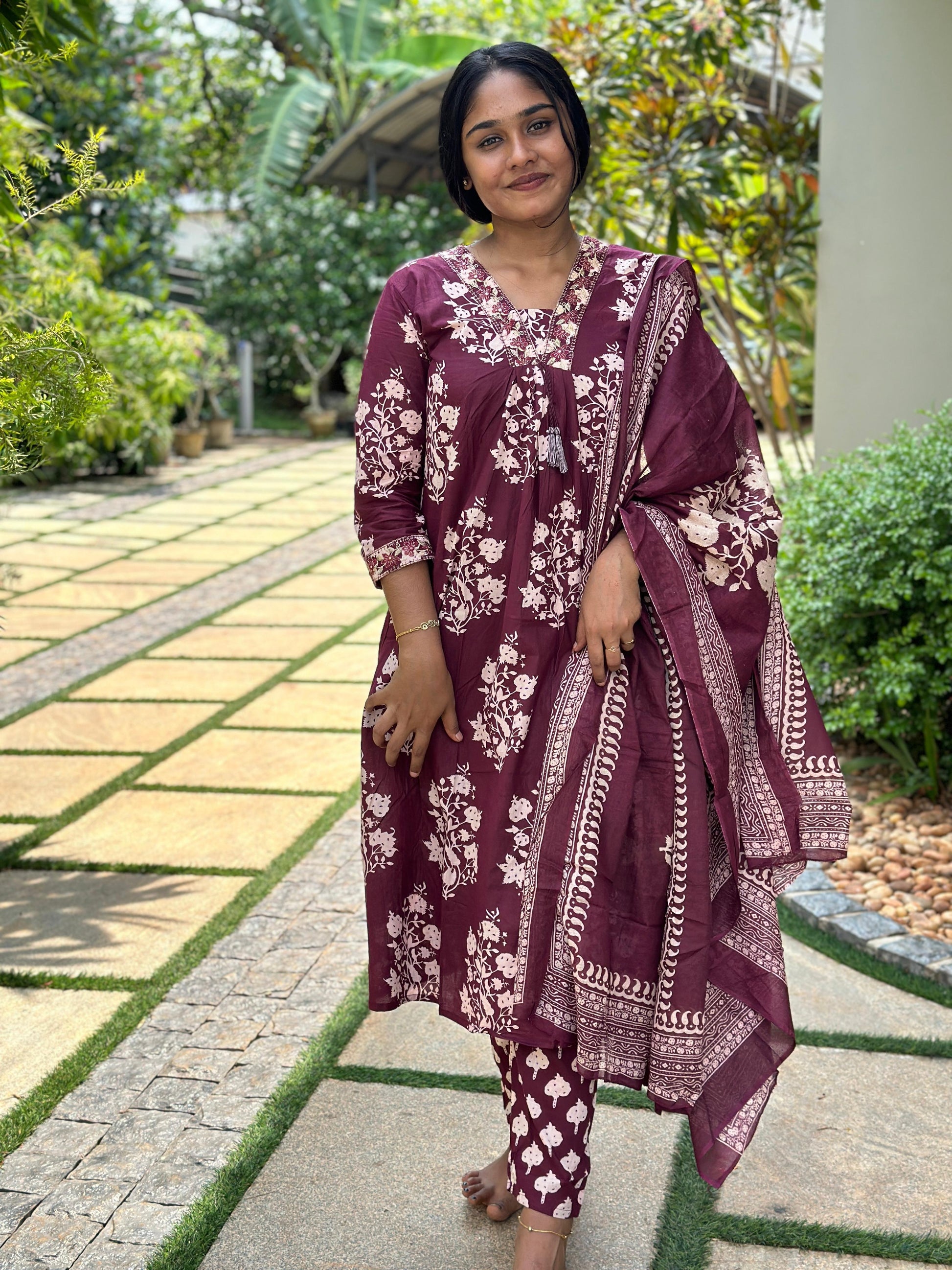 JAIPUR COTTON CHURIDHAR SET