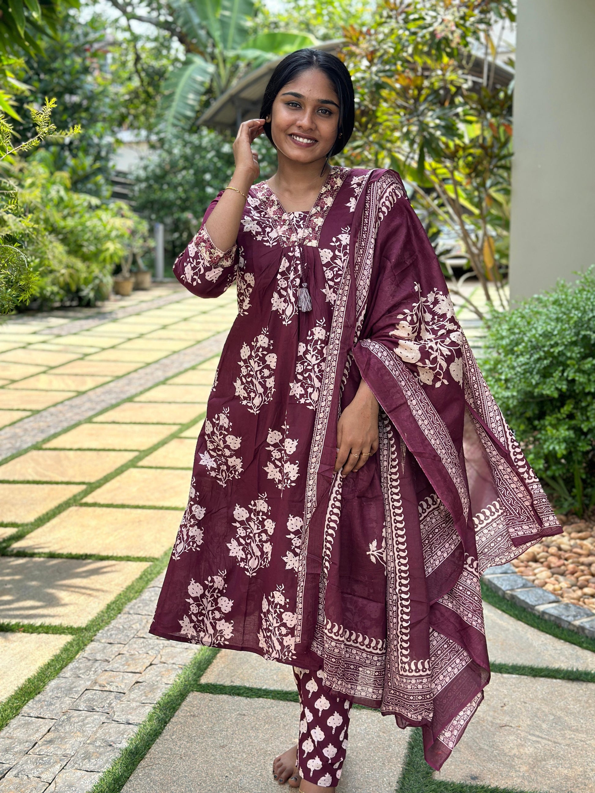 JAIPUR COTTON CHURIDHAR SET