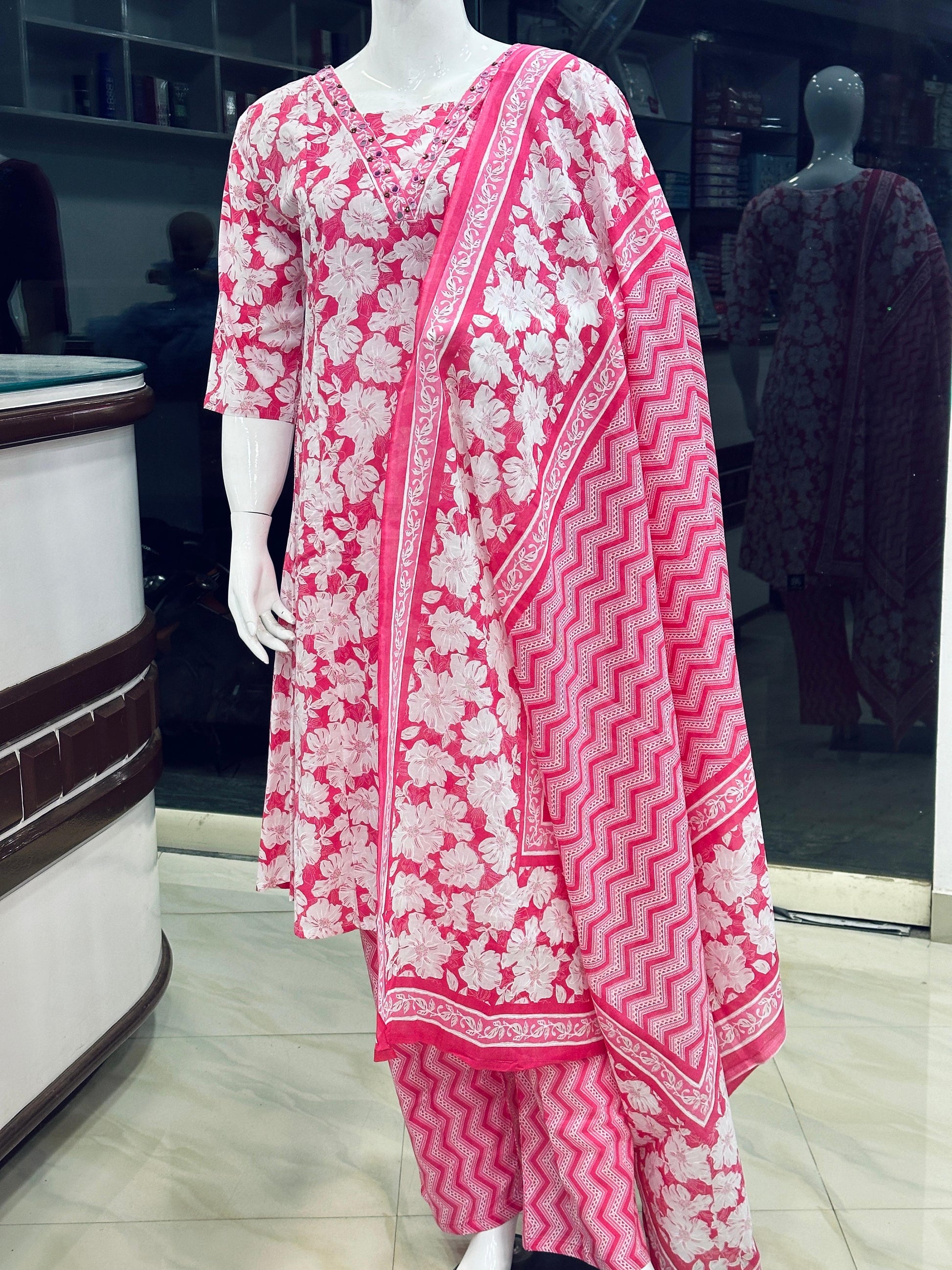 Cotton Churidhar Set