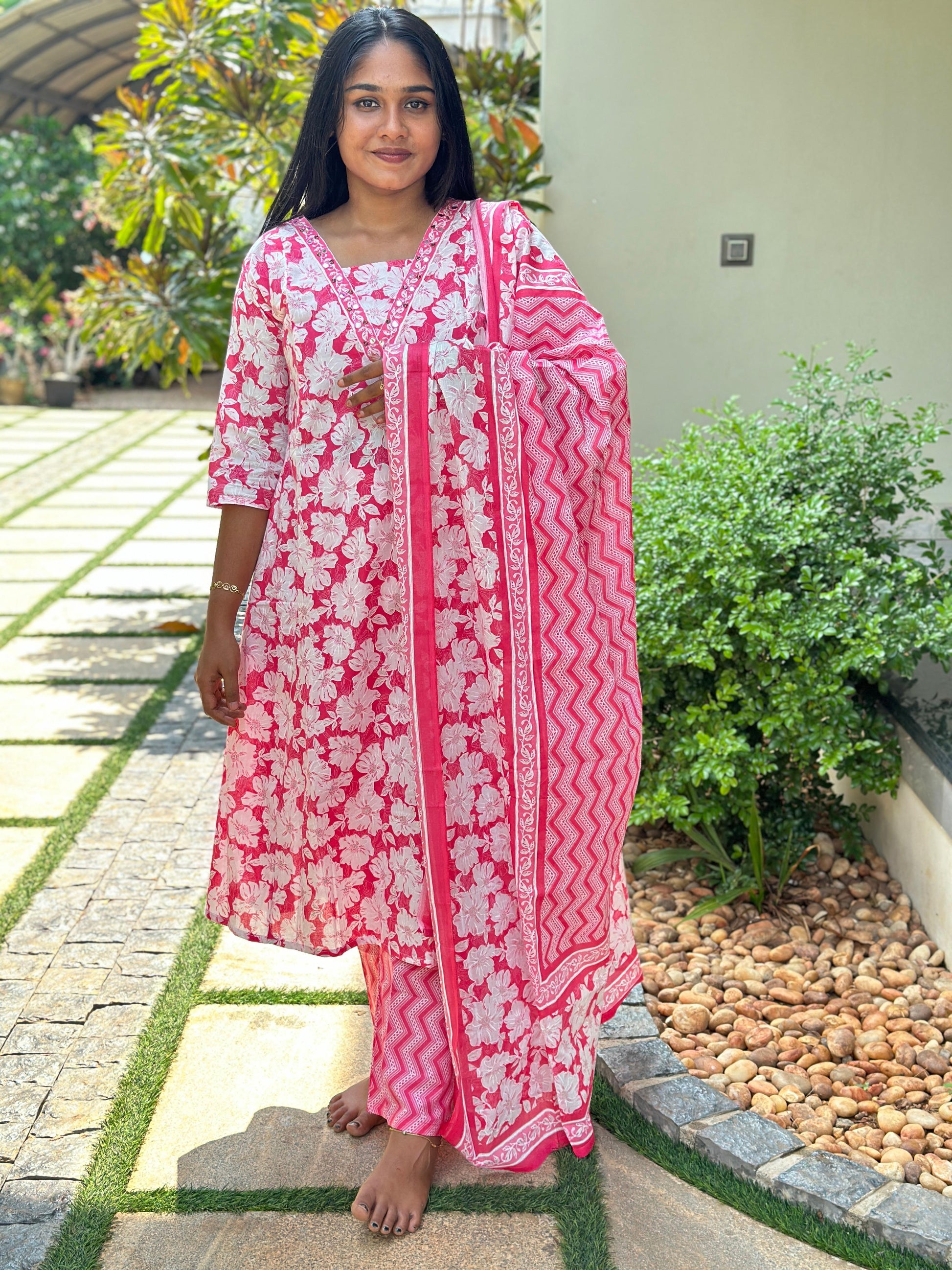 Cotton Churidhar Set